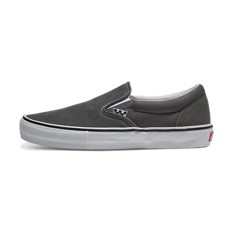 Skate Slip On Pewter White