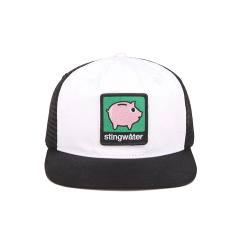 Piggy Bank Trucker Hat Black/White