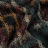 Plaid Mohair Knit Black