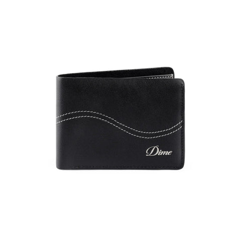 Cursive Bifold Wallet Black