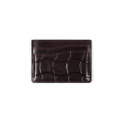 Classic Quilted Cardholder Burgundy