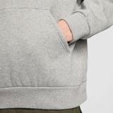 Nike SB Fleece Pullover Skate Hoodie DK GREY HEATHER WHITE