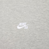 Nike SB Fleece Pullover Skate Hoodie DK GREY HEATHER WHITE