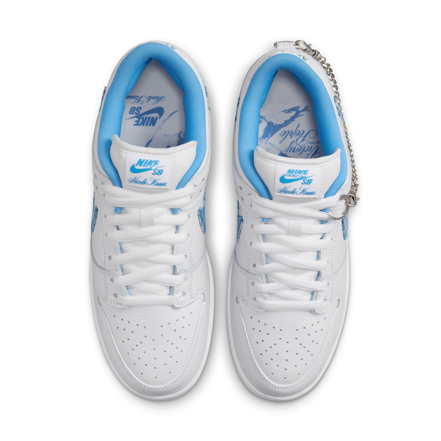 NIKE SB DUNK LOW PRO WHITE UNIVERSITY BLUE WHITE