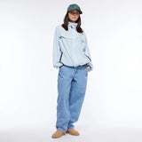 Classic Baggy Denim Pants Blue Washed