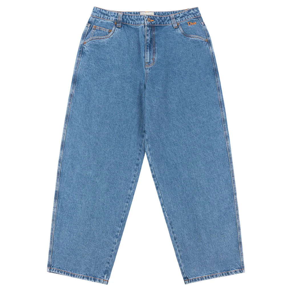 Classic Baggy Denim Pants  Indigo washed