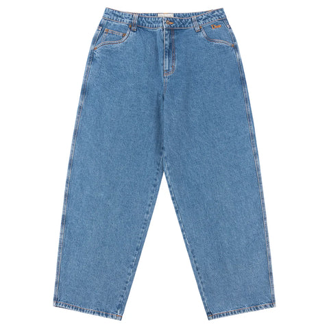 Classic Baggy Denim Pants  Indigo washed