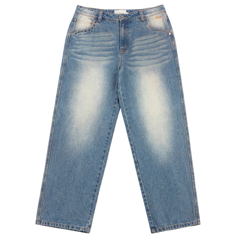 Classic Relaxed Denim Pants Sandblasted Indigo