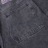 Classic Baggy Denim Pants Faded Black