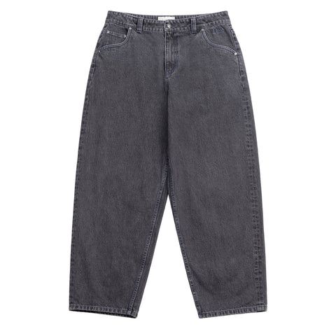 Classic Baggy Denim Pants Faded Black