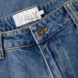 Classic Baggy Denim Pants Sandblasted indigo