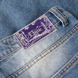 Classic Baggy Denim Pants Sandblasted indigo