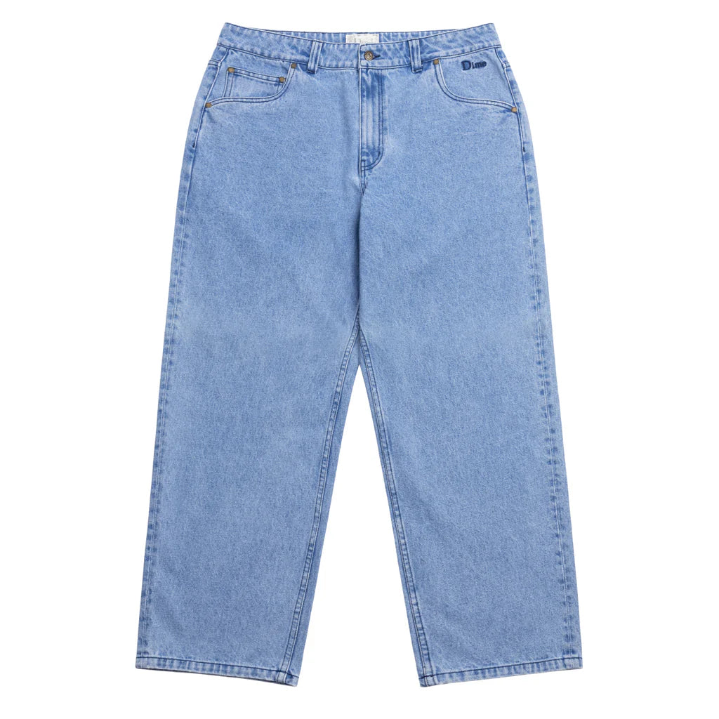 Classic Relaxed Denim Pants Blue Wash