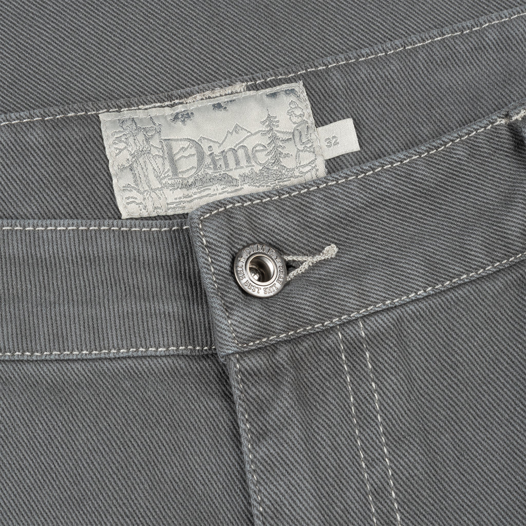 Classic Baggy Denim Pants Dark Gray