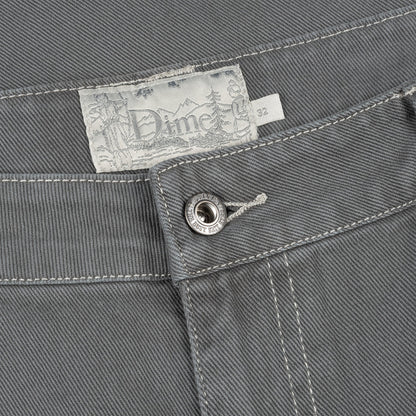 Classic Baggy Denim Pants Dark Gray