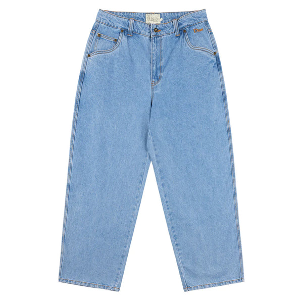 Classic Baggy Denim Pants Blue Washed