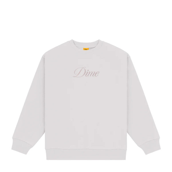 Cursive Logo Crewneck Cement