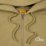 Cursive Zip Hoodie Oak