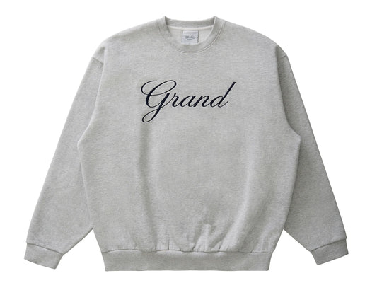 Embroidered Crewneck Ash Grey