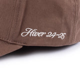 Cursive D Full Fit Cap Tan