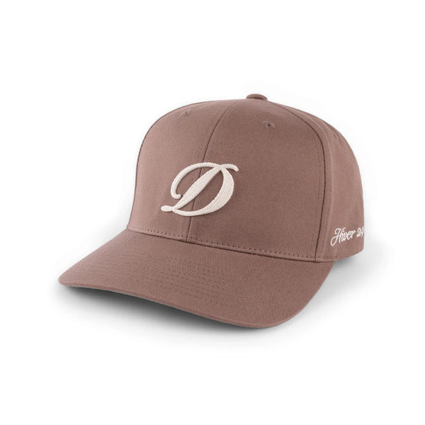 Cursive D Full Fit Cap Tan