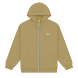 Cursive Zip Hoodie Oak