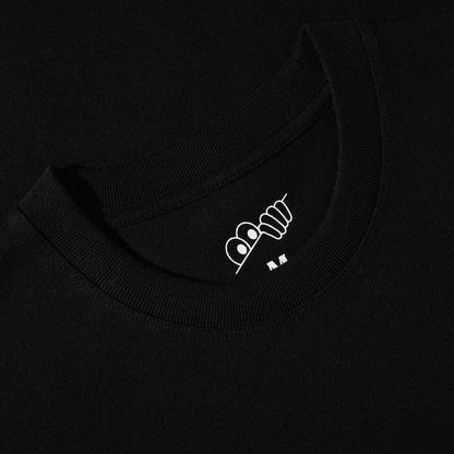 Atlas Monogram Tee Black White