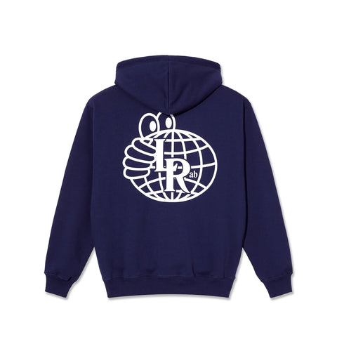 Atlas Monogram Hoodie Dress Blue