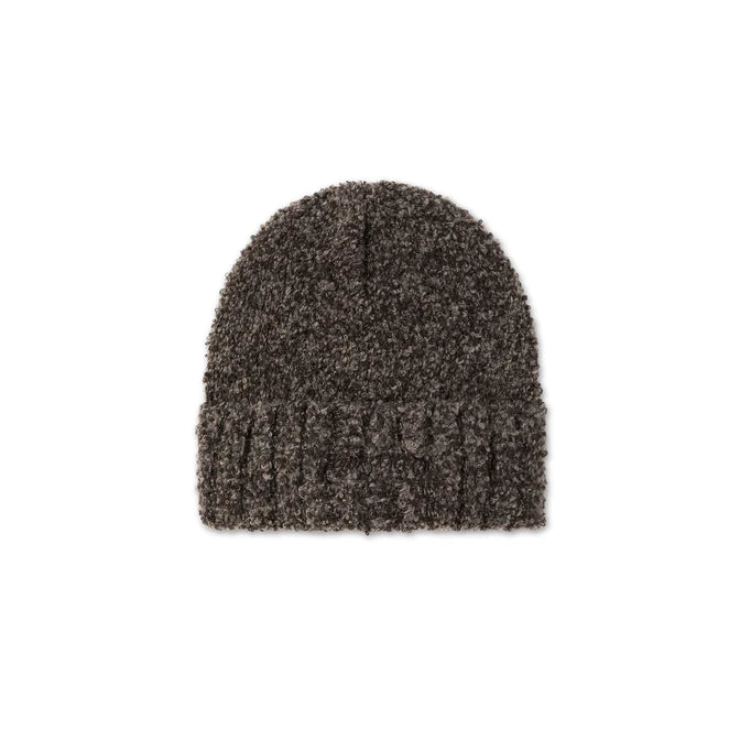 FLUFFY BEANIE BROWN MELANGE