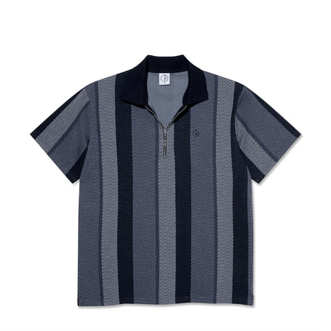 Jacques Polo Shirt Herringbone Blue