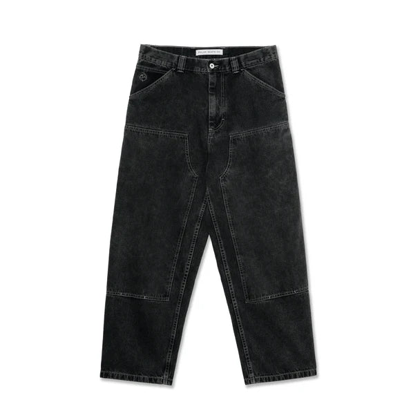 Big Boy Work Pants Knee Silver Black