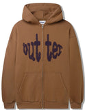 Frenzy Zip-Thru Hood Cognac