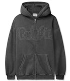 Breakdown Zip Thru Hood Washed Black