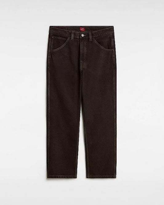 Skate Check-5 Loose Denim Trousers After Dark Brown