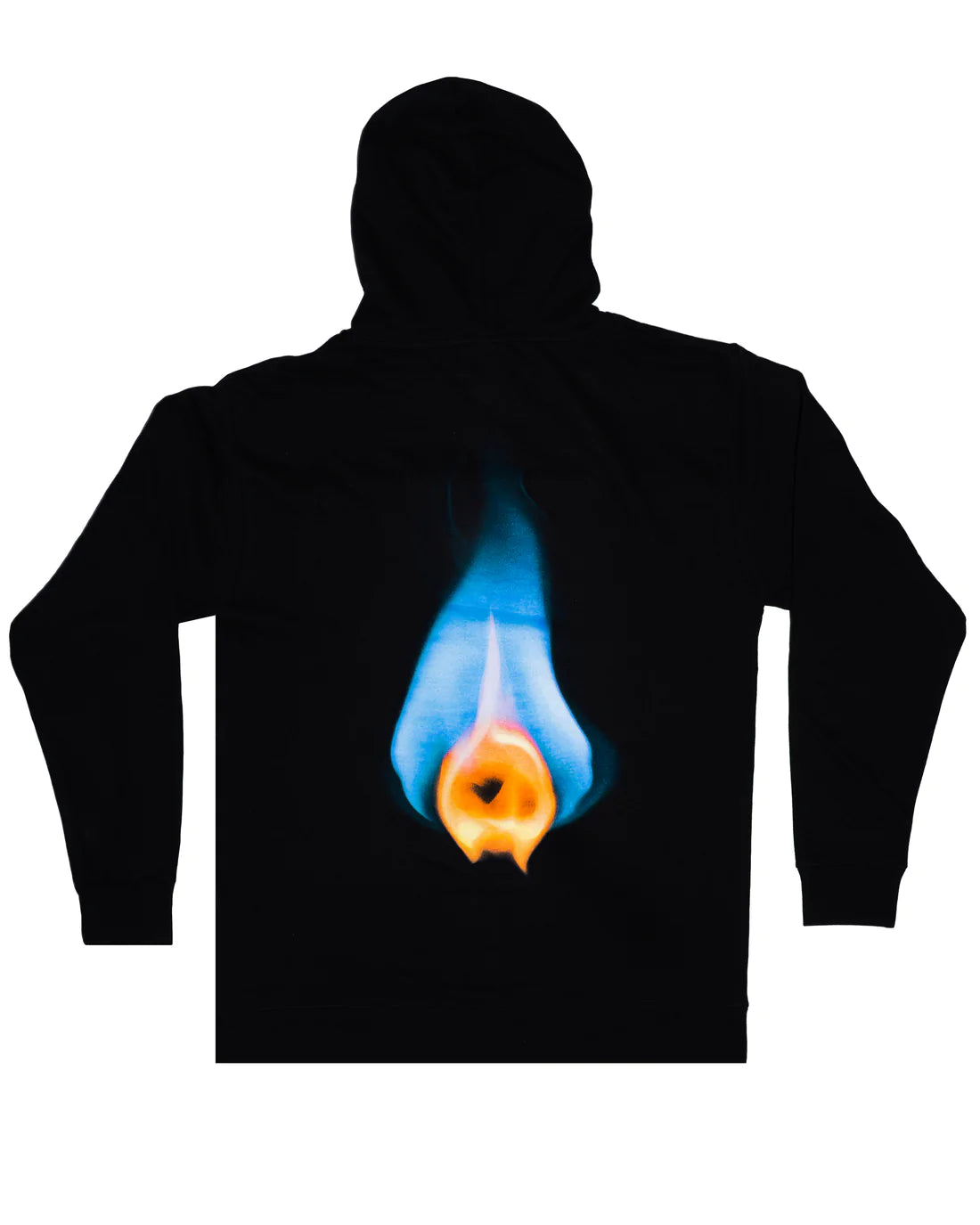 Flame Hoodie Black