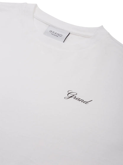 Script Tee White