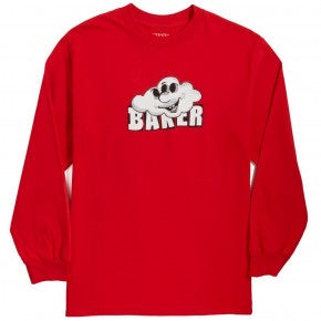 Cloud 3 Red LS Tee